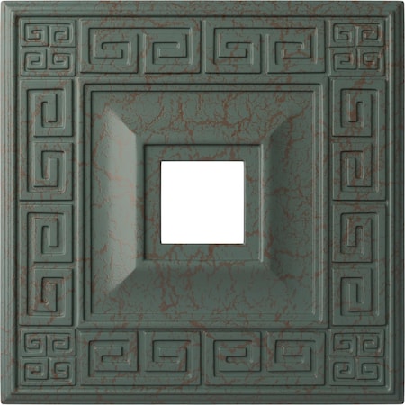 Ekena Millwork Eris Medallion (Canopies up to 9 7/8"), 18"W x 18"H x 3 1/2"ID x 1 1/8"P, Cloud Burst Crackle CM18ERCBC